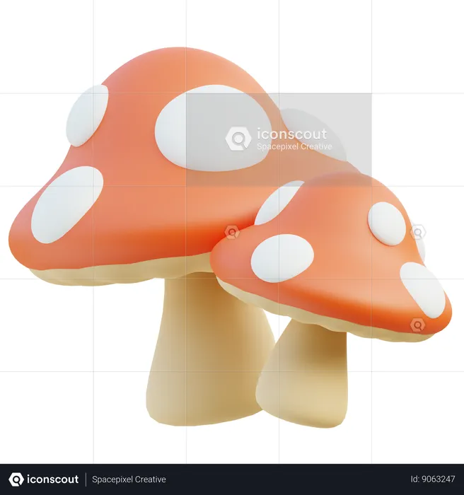 Mushroom  3D Icon