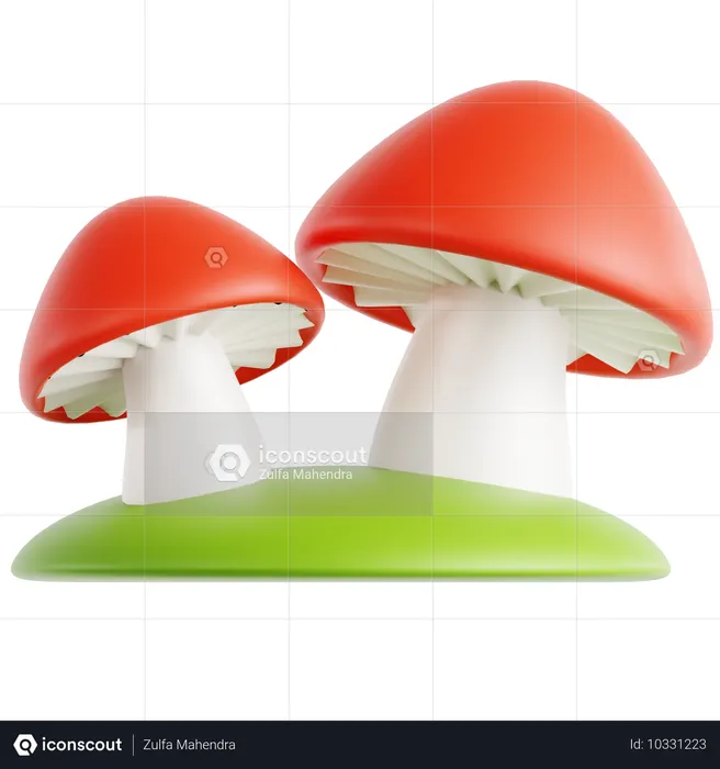 Mushroom  3D Icon