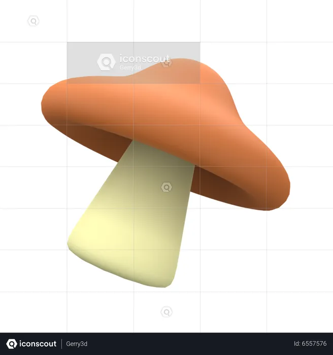 Mushroom  3D Icon