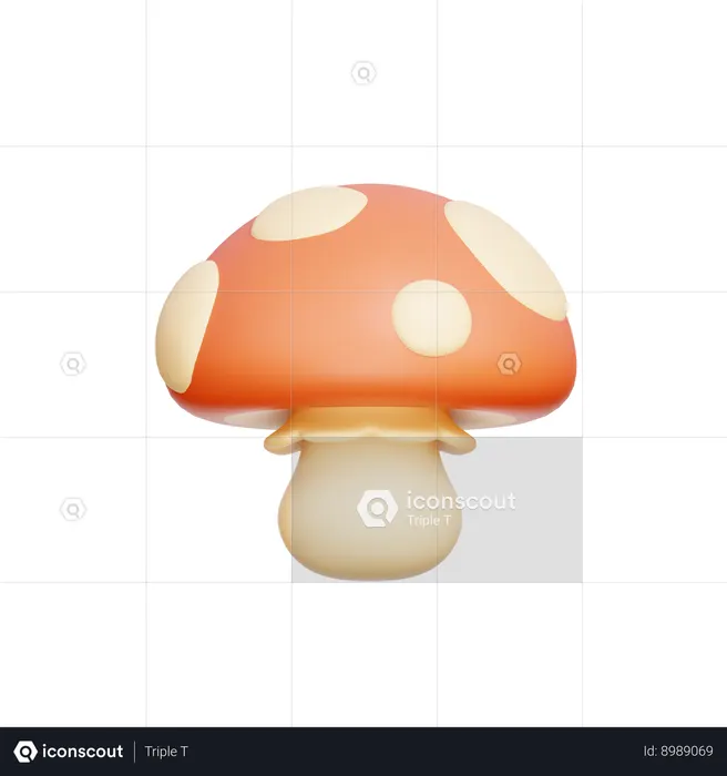 Mushroom  3D Icon