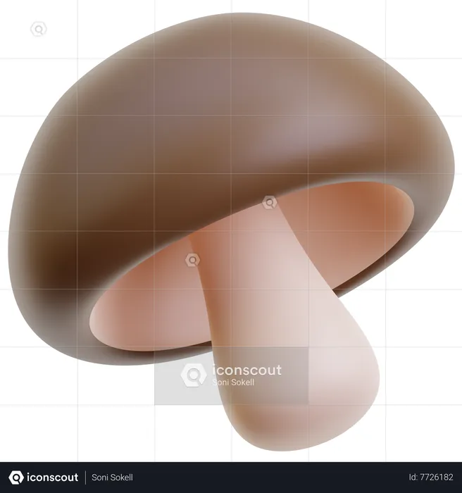 Mushroom  3D Icon