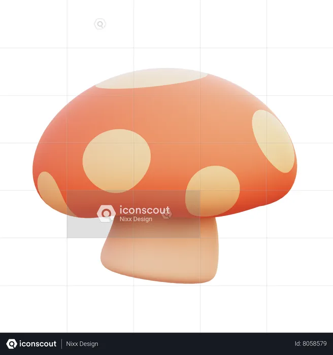 Mushroom  3D Icon