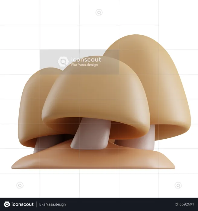 Mushroom  3D Icon