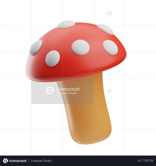 Mushroom  3D Icon