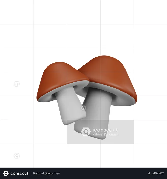 Mushroom  3D Icon