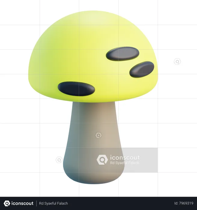 Mushroom  3D Icon