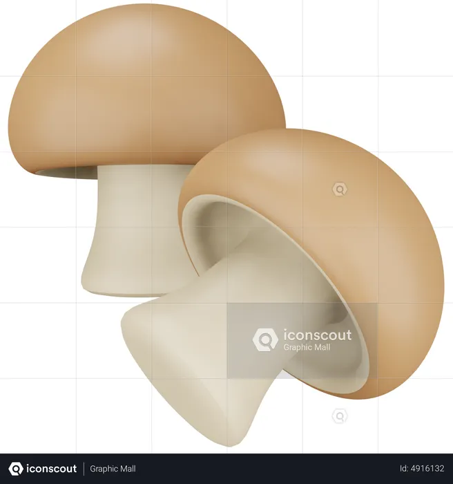 Mushroom  3D Icon