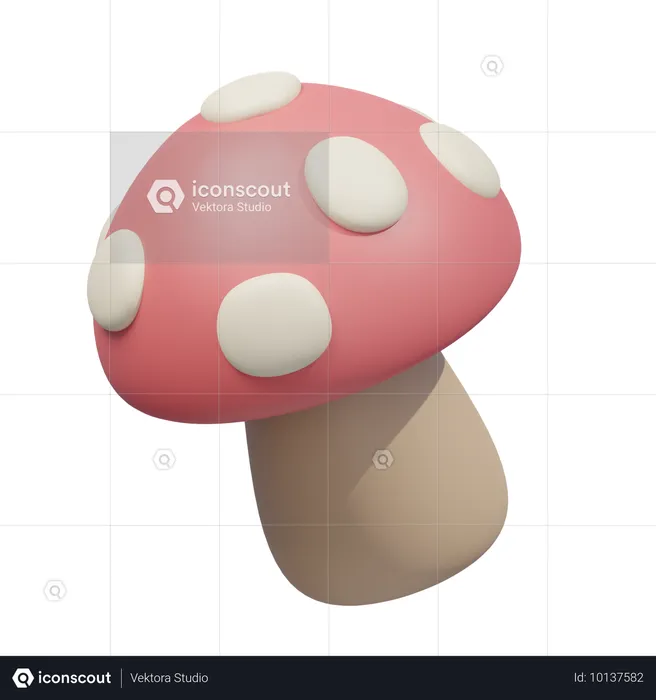 Mushroom  3D Icon