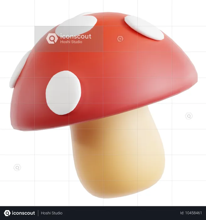 Mushroom  3D Icon