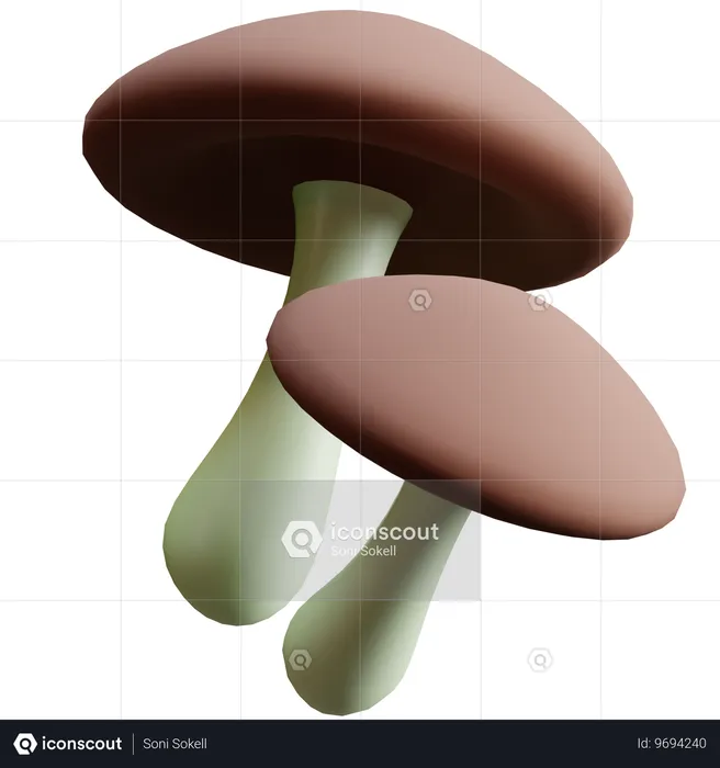 Mushroom  3D Icon