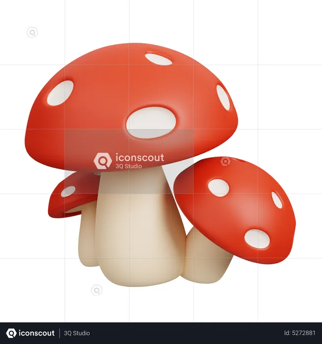 Mushroom  3D Icon