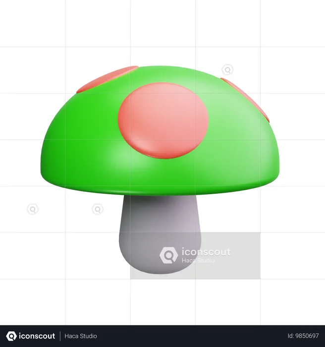 Mushroom  3D Icon