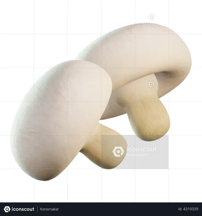 Mushrooms  3D Icon