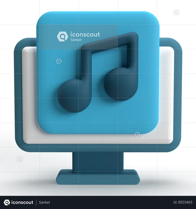 Music  3D Icon