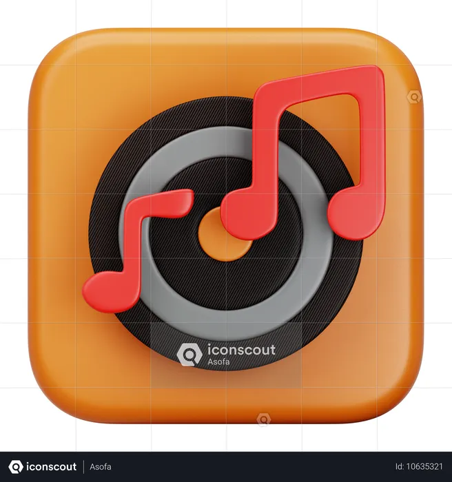 Music  3D Icon