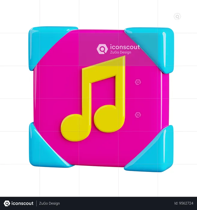 Music  3D Icon