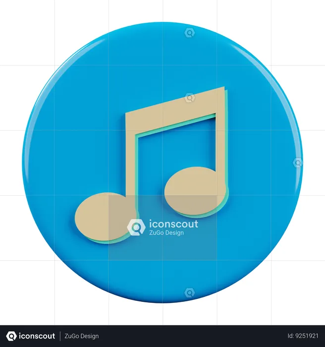 Music  3D Icon