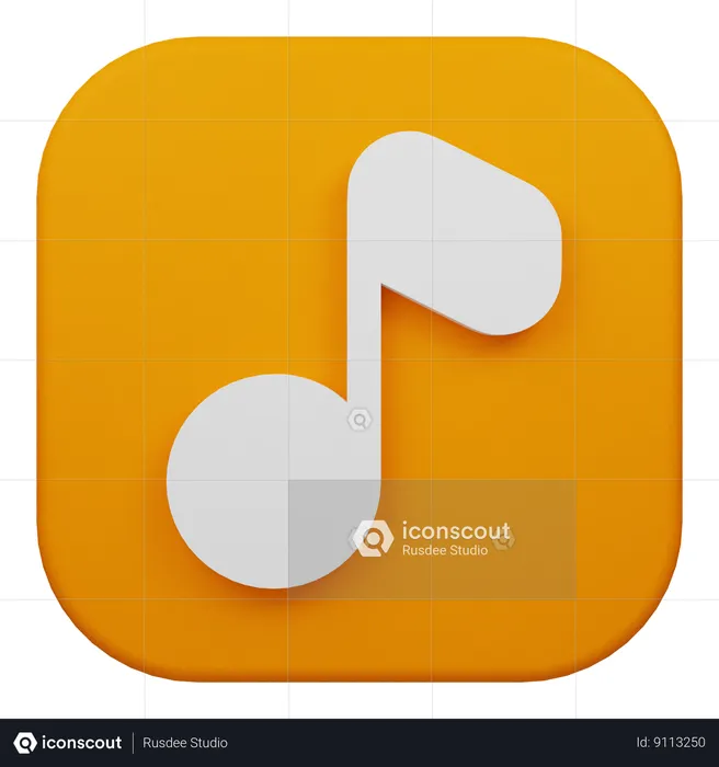 Music  3D Icon