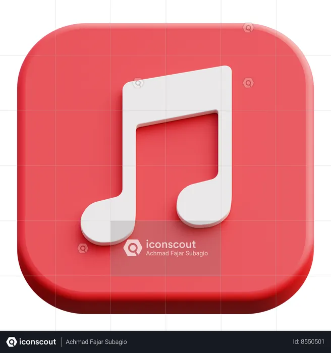 Music  3D Icon