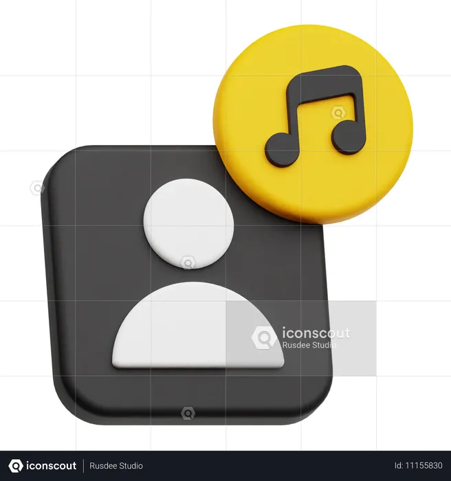 Music Account  3D Icon