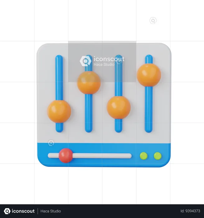 Music Adjust  3D Icon