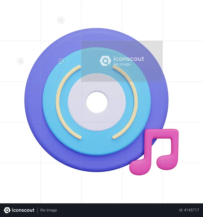 Music App  3D Illustration