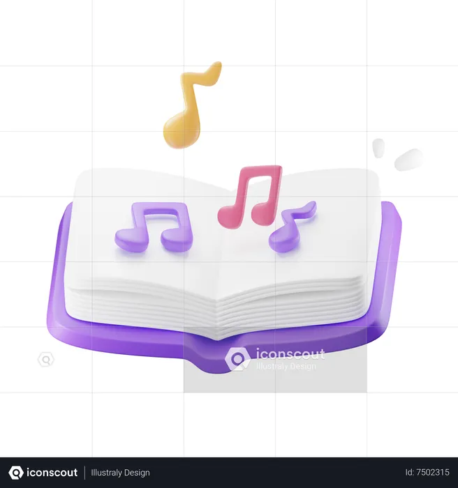 Music Book  3D Icon