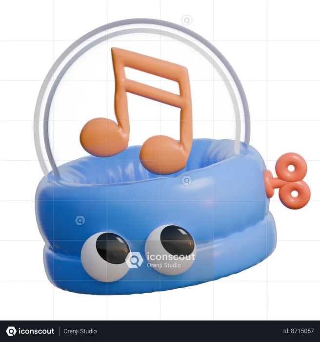 Music Box  3D Icon