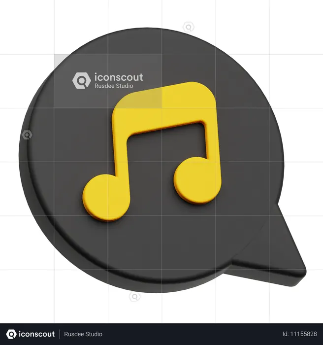 音楽チャット  3D Icon