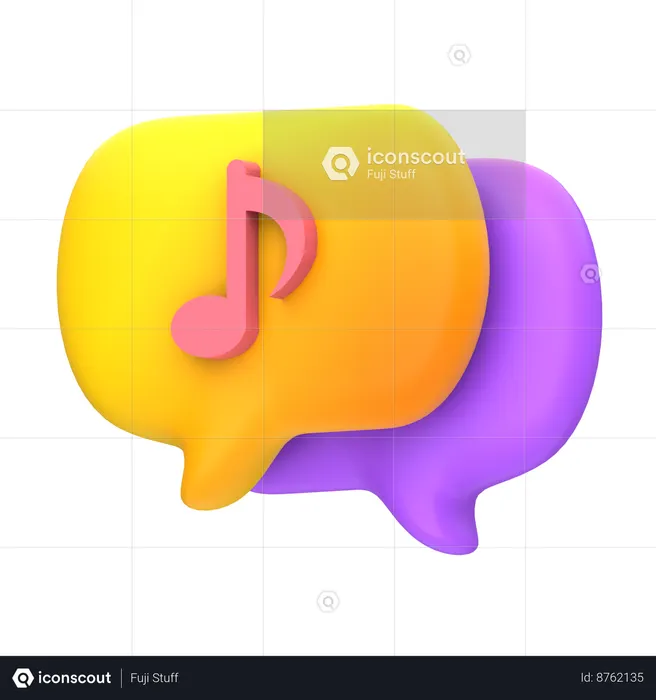 Music Chat  3D Icon