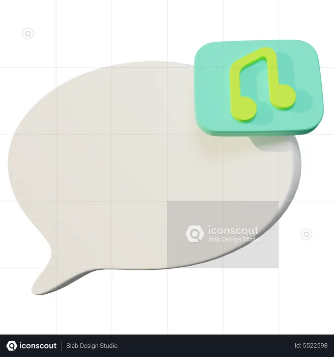 Music Chat  3D Icon