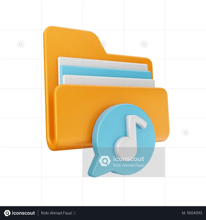Music Chat File  3D Icon