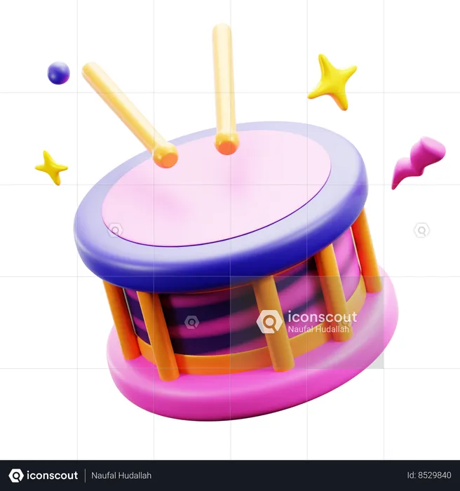 Music Drum  3D Icon