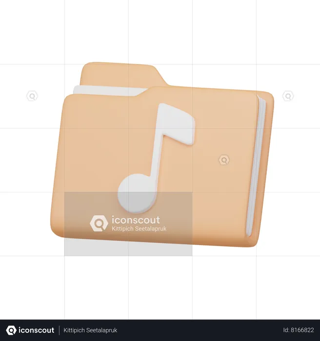 Music folder  3D Icon