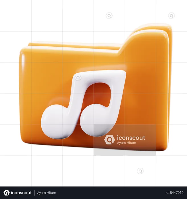 'Music folder  3D Icon