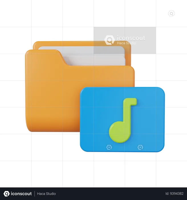 Music Folder  3D Icon