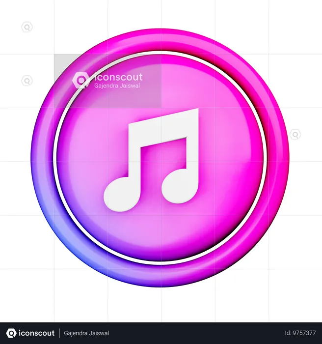 Music Logo  3D Icon