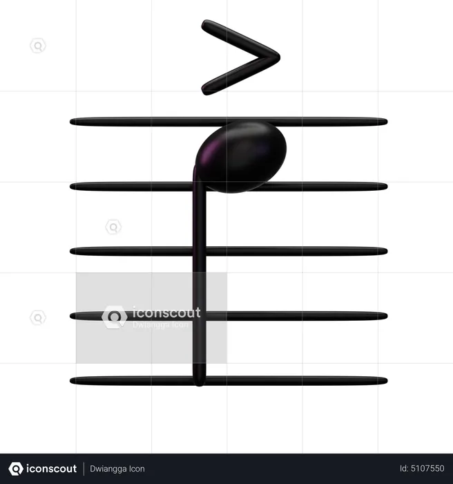 Music Marcato 3D Icon - Free Download Sign & Symbols 3D Icons | IconScout
