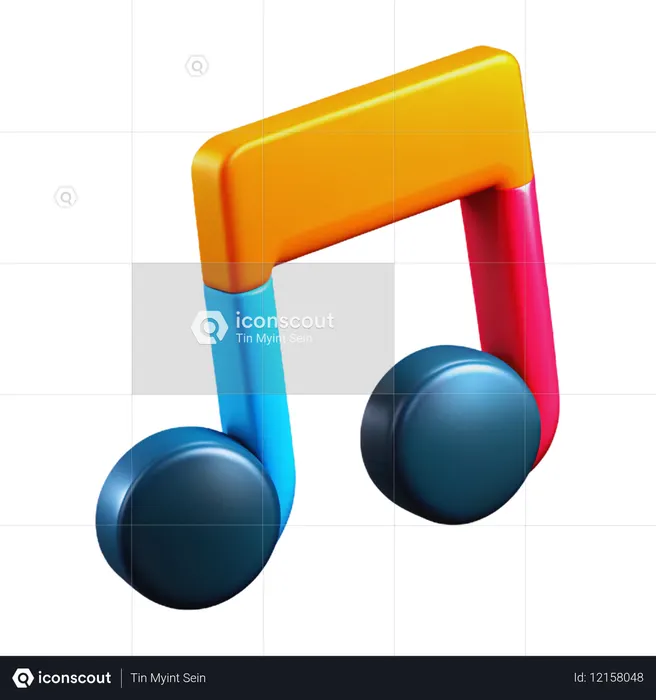 Music Note  3D Icon