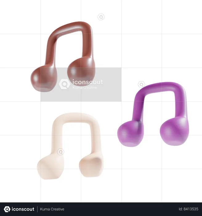 Music Note  3D Icon