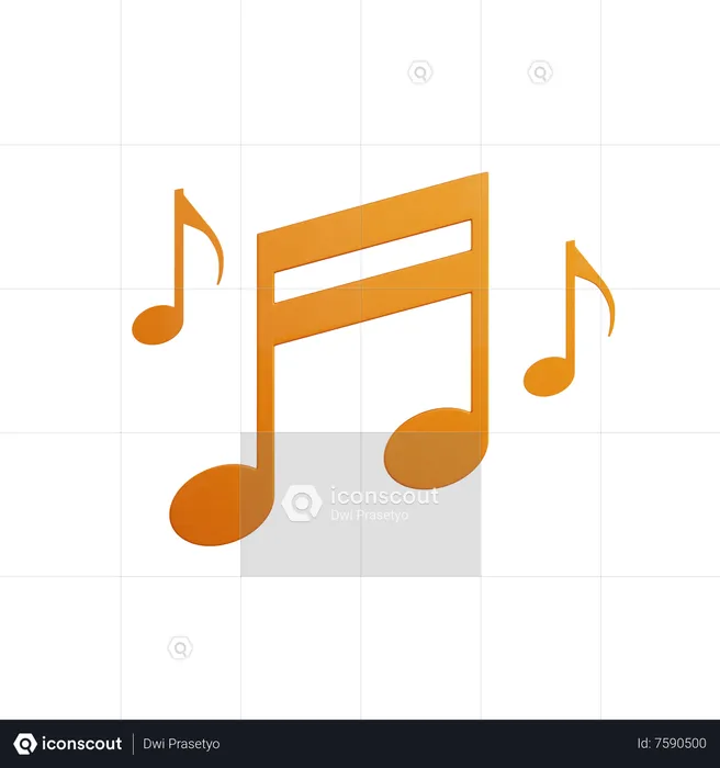 Music Note  3D Icon