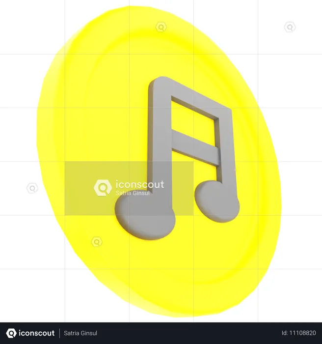 Music Note  3D Icon