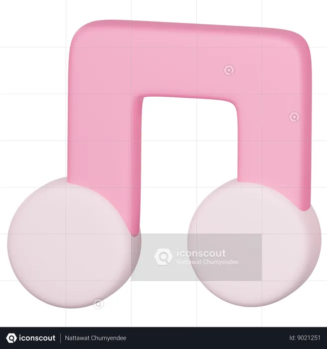 Music Note  3D Icon