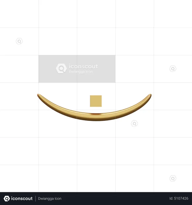 Music Note Gold  3D Icon