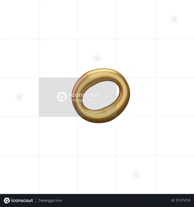 Music Note Gold  3D Icon