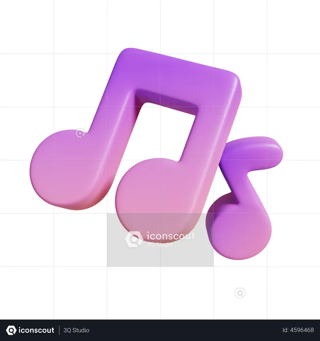 Music Notes  3D Illustration