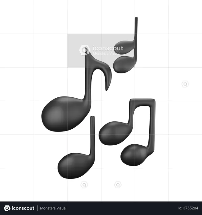 cool music notes design