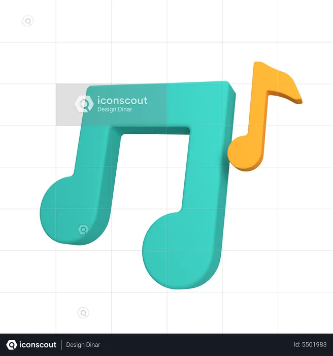 Music Notes  3D Icon