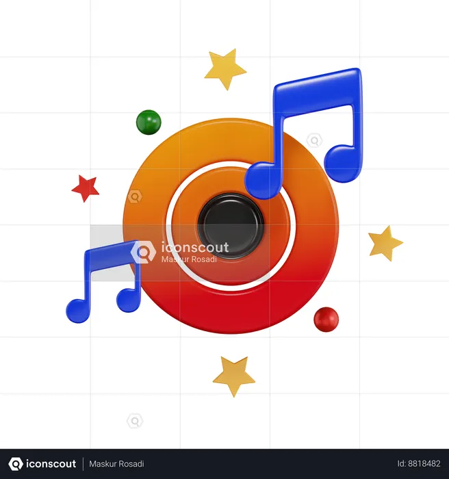 Music Party  3D Icon