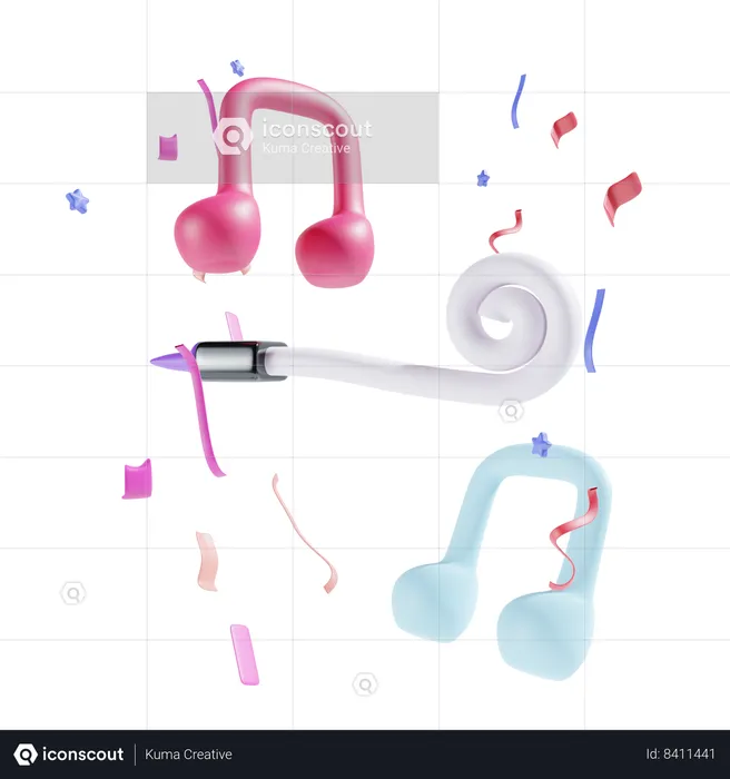 Music Party  3D Icon